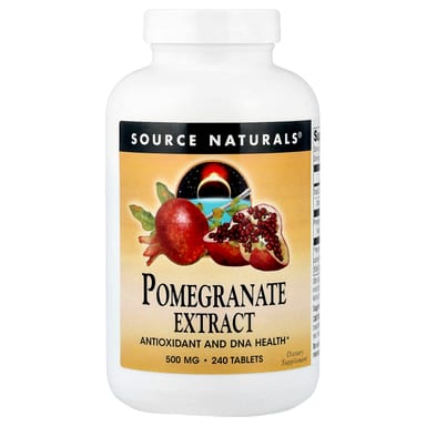 Гранат Source Naturals, вкус Pomegranate Extract, 500 мг, 240 таблеток