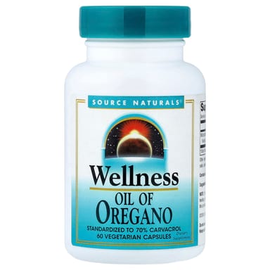 Орегано Source Naturals Wellness, 45 мг, 60 растительных капсул