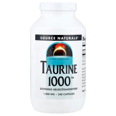 Таурин Source Naturals 1000™, 1000 мг, 240 капсул