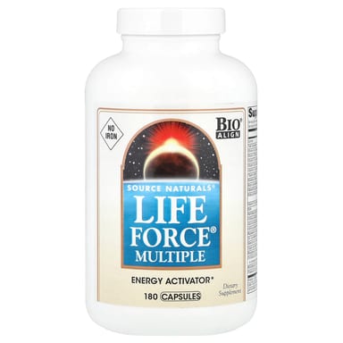 Железо Source Naturals Life Force® Multiple No, 180 капсул