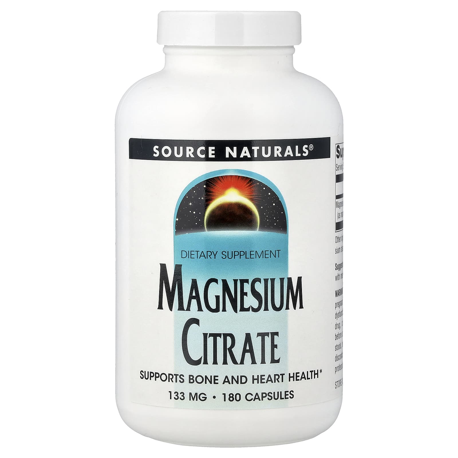 Магний цитрат Source Naturals, 133 мг, 180 капсул