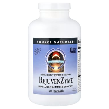 Ферментный комплекс RejuvenZyme Source Naturals™, 500 капсул