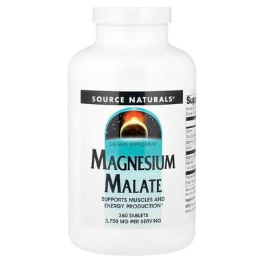 Магний малат Source Naturals, 1250 мг, 360 таблеток