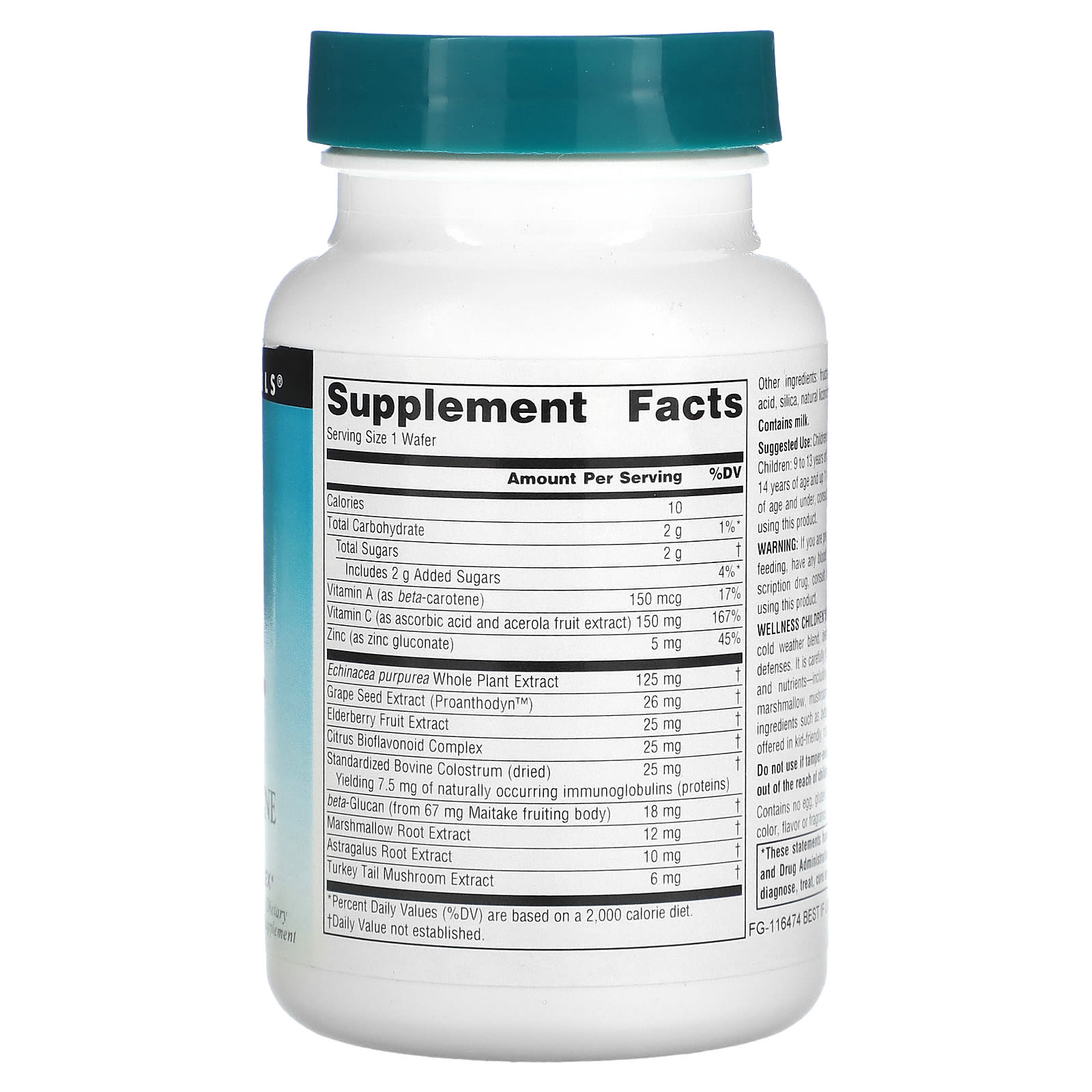 Детский Source Naturals Wellness Immune Chewable™ Delicious Berry, оттенок 30 Wafers — фото 2