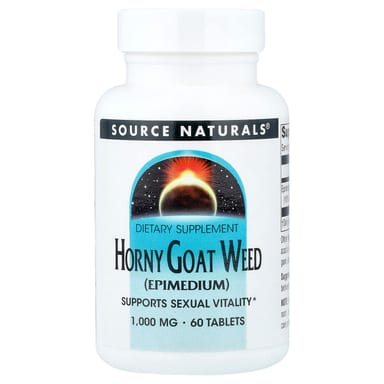 Горянка Source Naturals, 1000 мг, 60 таблеток