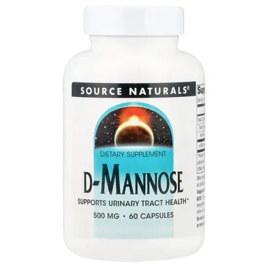 Фото товара: D-манноза Source Naturals D-Mannose, 60 капсул