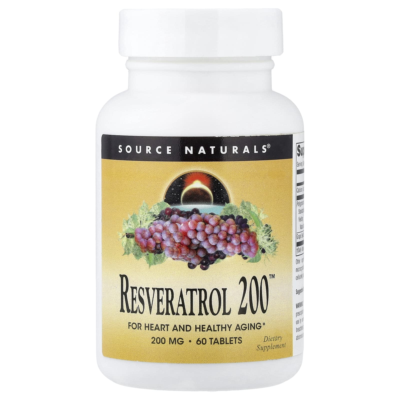 Ресвератрол Source Naturals 200™, 60 таблеток