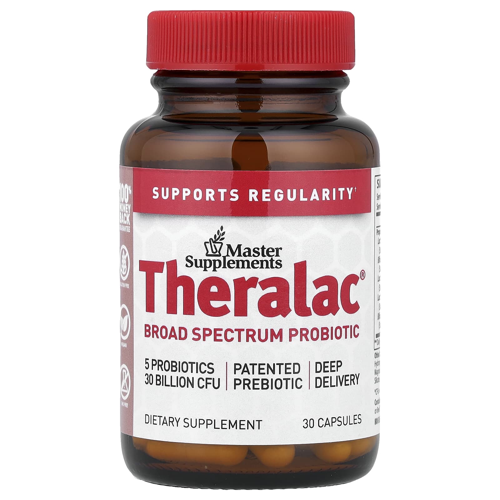 Пробиотик Master Supplements Theralac® Broad Spectrum, 30 капсул