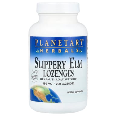 Скользкий вяз Planetary Herbals, вкус Tangerine, 150 мг, 200 пастилок