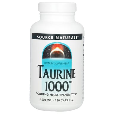 Таурин Source Naturals, 1000 мг, 120 капсул