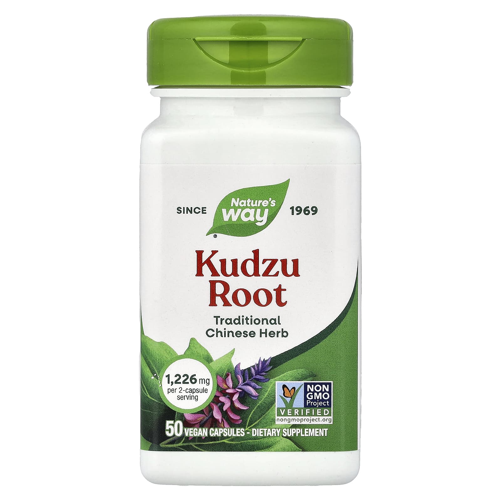 Корень кудзу Nature's Way, 613 мг, 50 растительных капсул