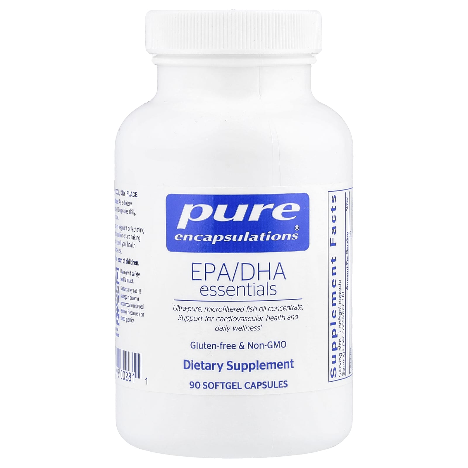 DHA Pure Encapsulations EPA/ Essentials, 90 мягких капсул