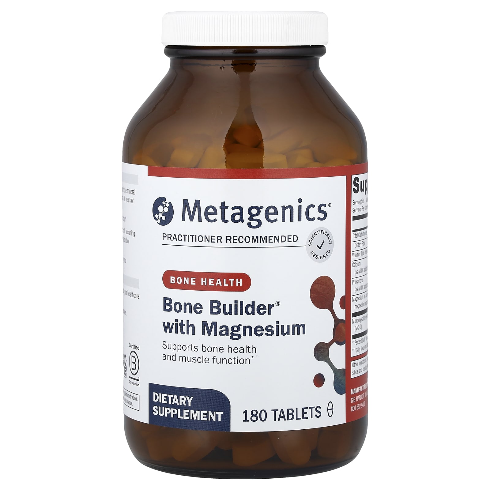Магний Metagenics Bone Builder®, 180 таблеток