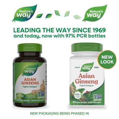 Азиатский женьшень Nature's Way, 560 мг, 100 растительных капсул