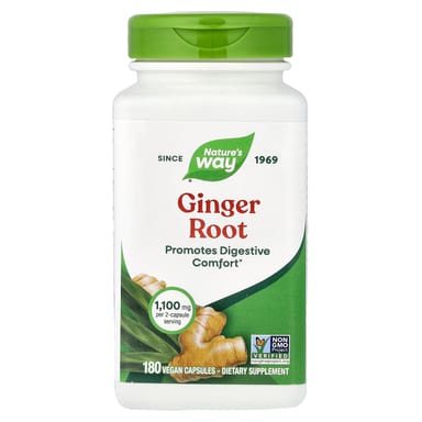 Имбирь Nature's Way Root, 550 мг, 180 растительных капсул