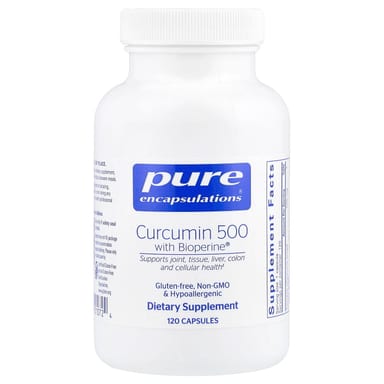 Куркумин Pure Encapsulations 500 with Bioperine®, 120 капсул