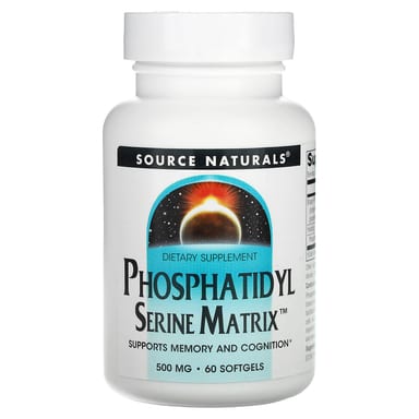 Фосфатидилсерин Source Naturals Matrix, 500 мг, 60 мягких капсул