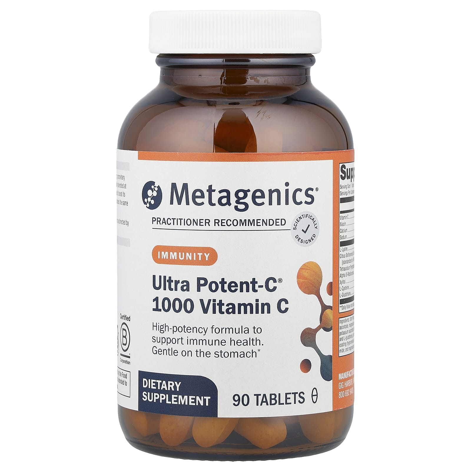 Витамин C Metagenics Ultra Potent-C® 1000, 90 таблеток