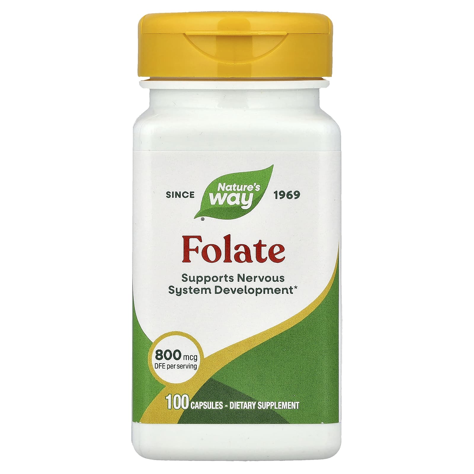 Фолат Nature's Way, 800 мкг, 100 капсул