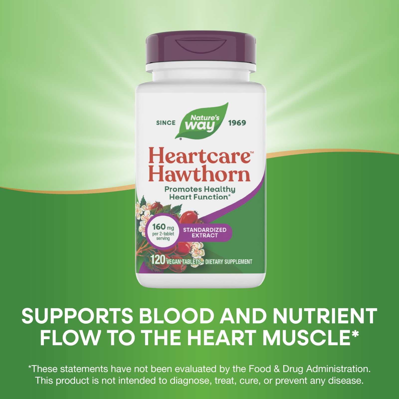 Ягоды боярышника Nature's Way HeartCare™, 80 мг, таблетки — фото 6