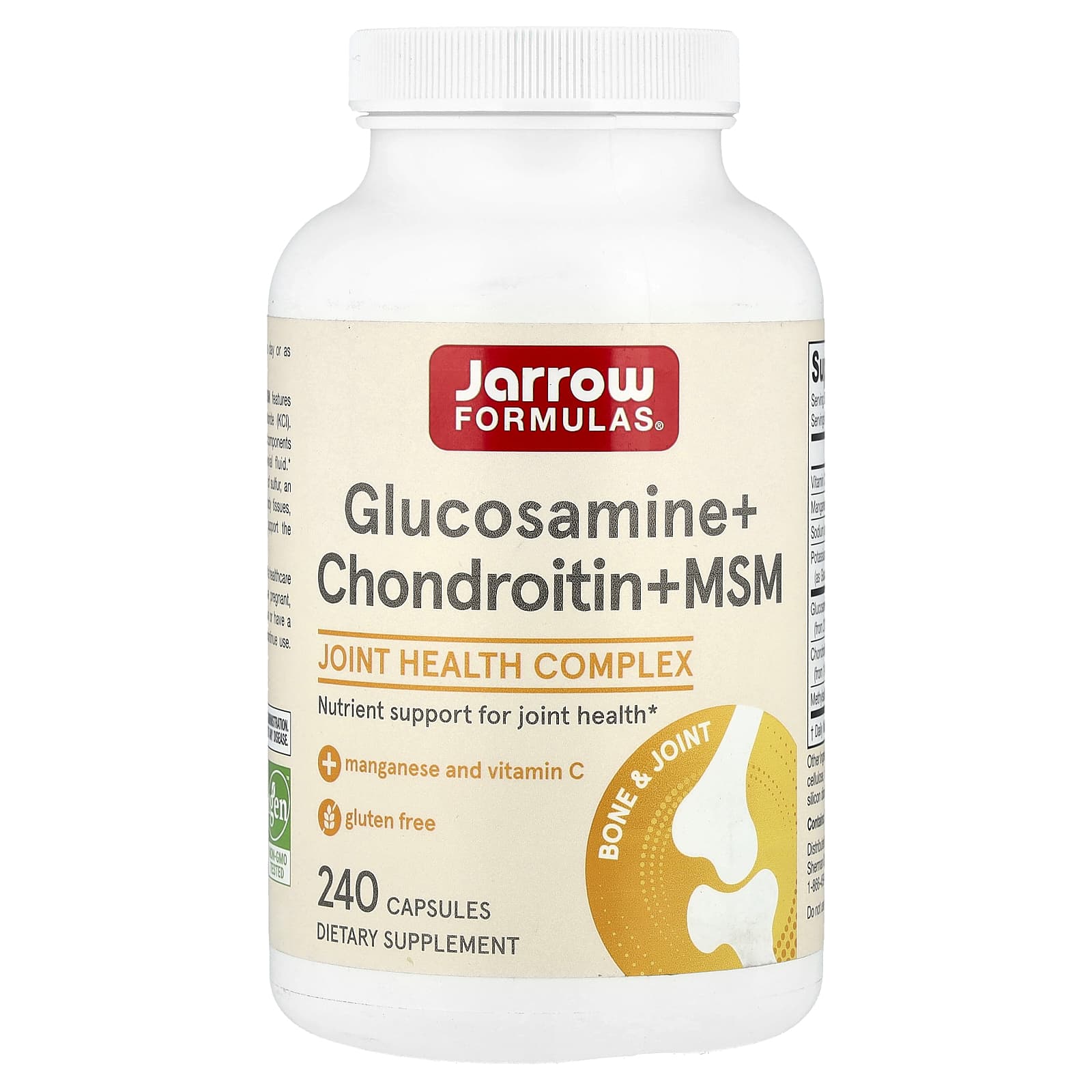 Хондроитин Jarrow Formulas Glucosamine MSM, 240 капсул — фото 6