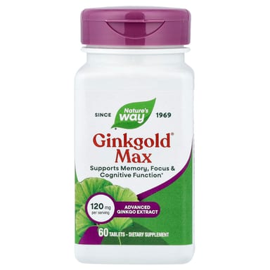 Гинкго Ginkgold Nature's Way Ginkgold® Max, 120 мг, 60 таблеток