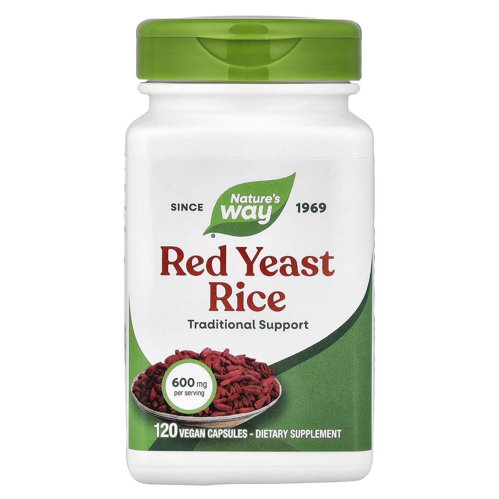 Рис Nature's Way Red Yeast, 600 мг, 120 растительных капсул