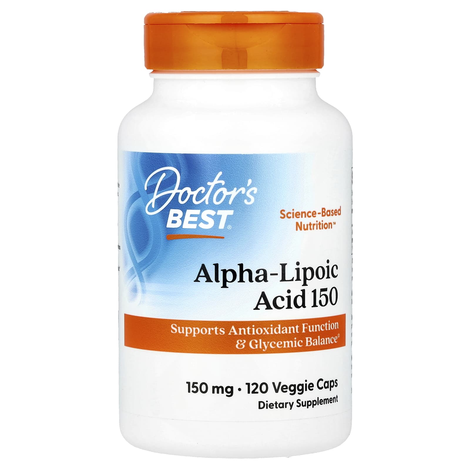 Альфа-липоевая кислота Doctor's Best Alpha-Lipoic Acid 150, 150 мг, 120 растительных капсул