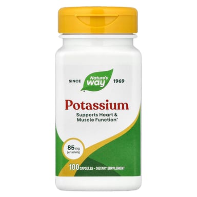 Калий Nature's Way, 85 мг, 100 капсул