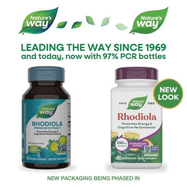 Родиола Nature's Way, 250 мг, 60 растительных капсул