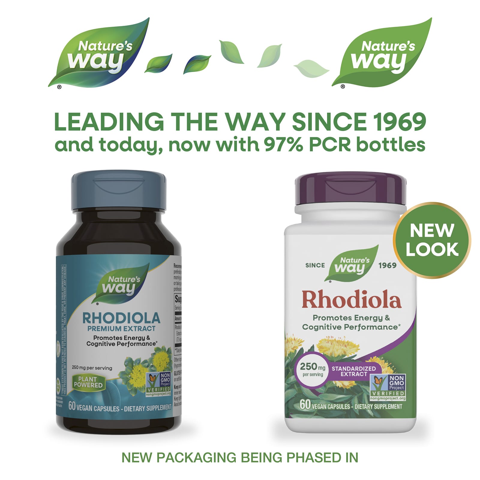Родиола Nature's Way, 250 мг, 60 растительных капсул