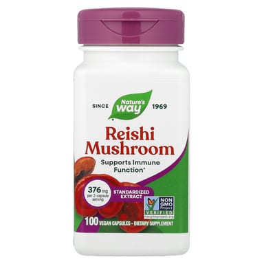 Рейши Nature's Way Mushroom, 188 мг, 100 растительных капсул