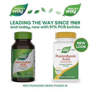 Пантотеновая кислота Nature's Way Vitamin B5, 100 капсул