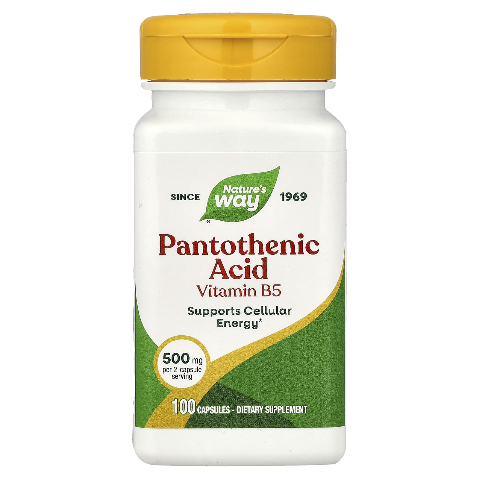 Пантотеновая кислота Nature's Way Vitamin B5, 100 капсул — фото 2