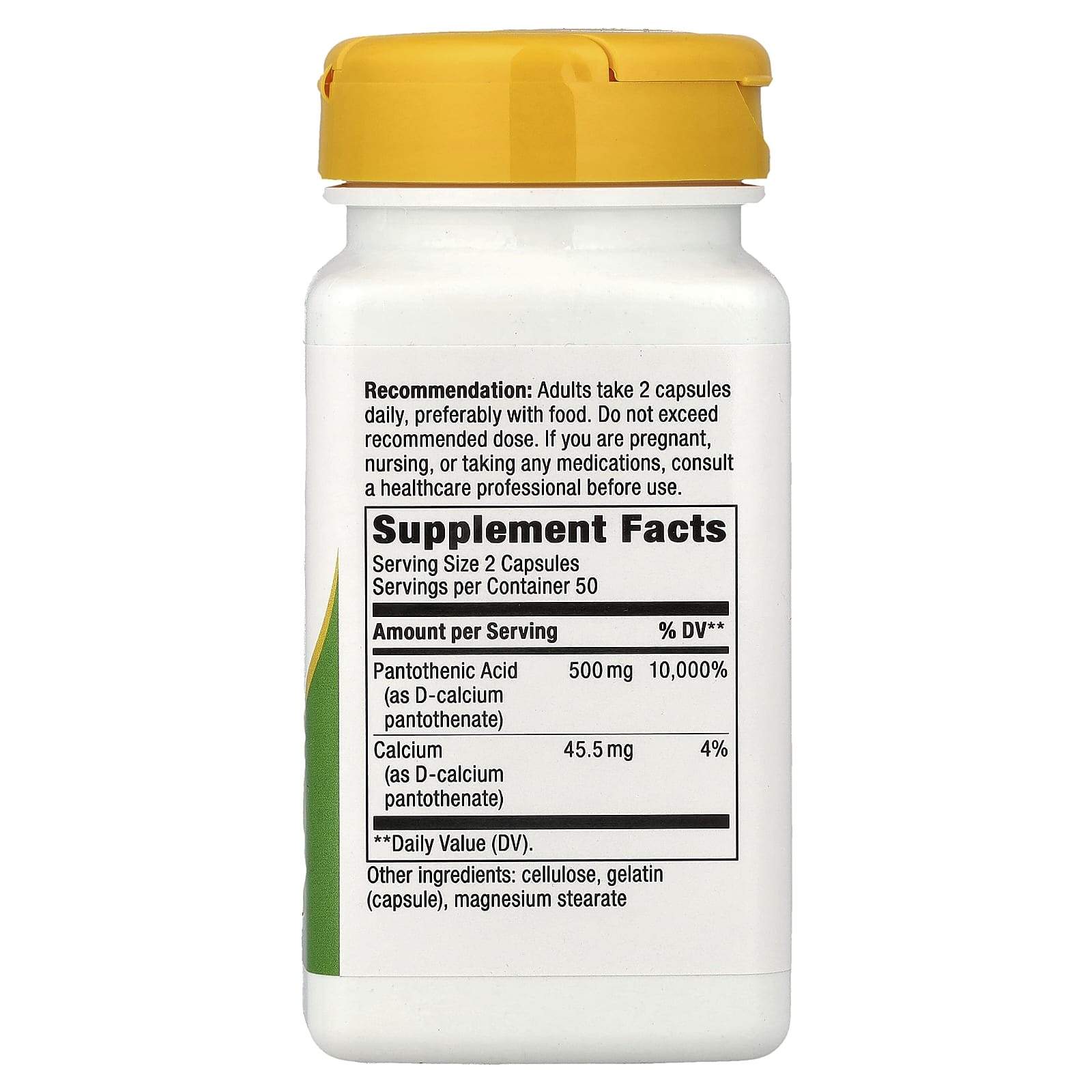 Пантотеновая кислота Nature's Way Vitamin B5, 100 капсул — фото 3