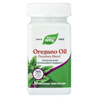 Орегано Nature's Way Oil Premium Blend, 50 мг, 60 растительных капсул