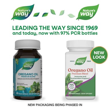 Орегано Nature's Way Oil Premium Blend, 50 мг, 60 растительных капсул