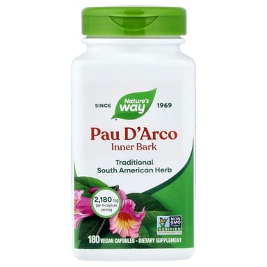 Пау д’арко Nature's Way Inner Bark, 545 мг, 180 растительных капсул