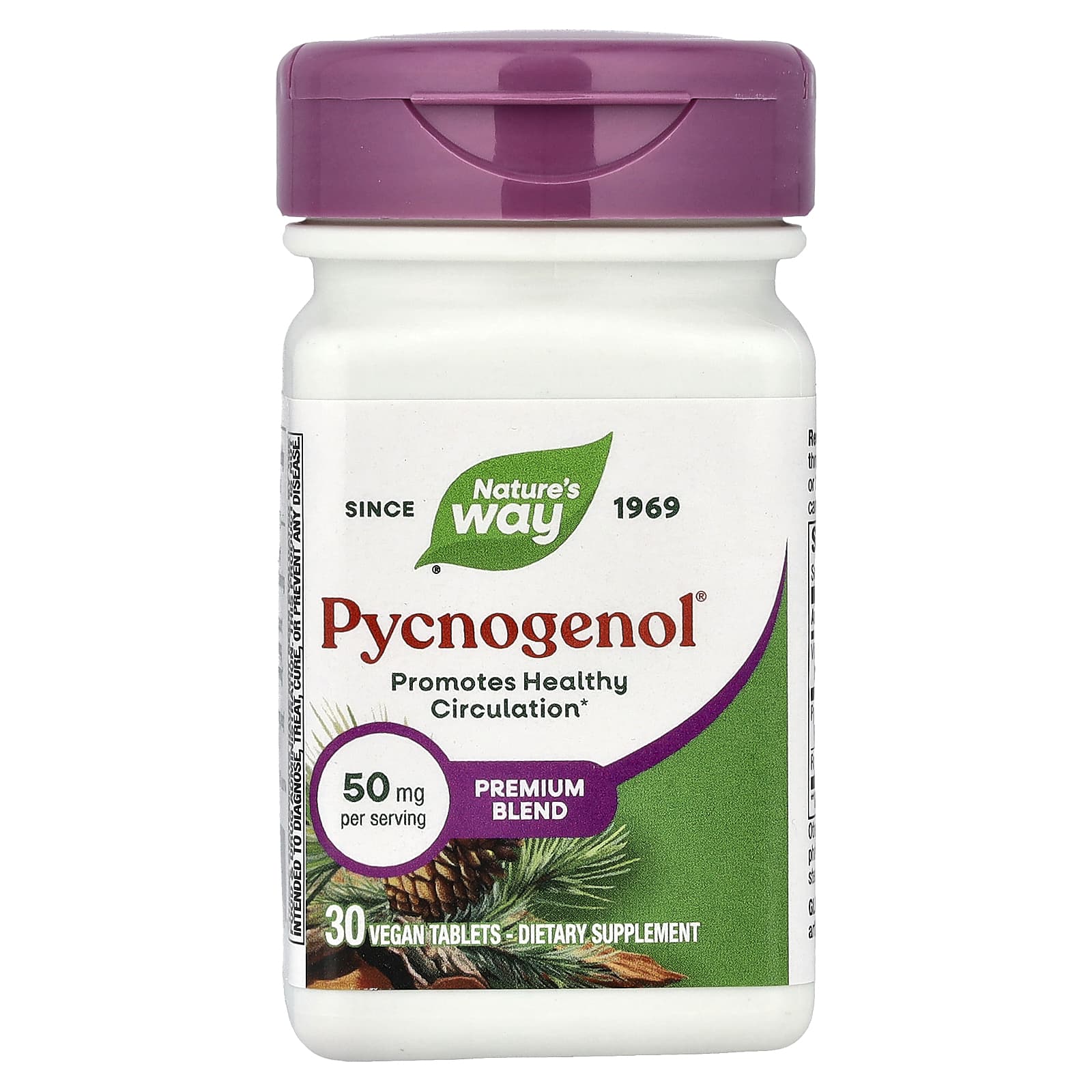 Пикногенол Nature's Way® 30 Vegan Tablets, таблетки