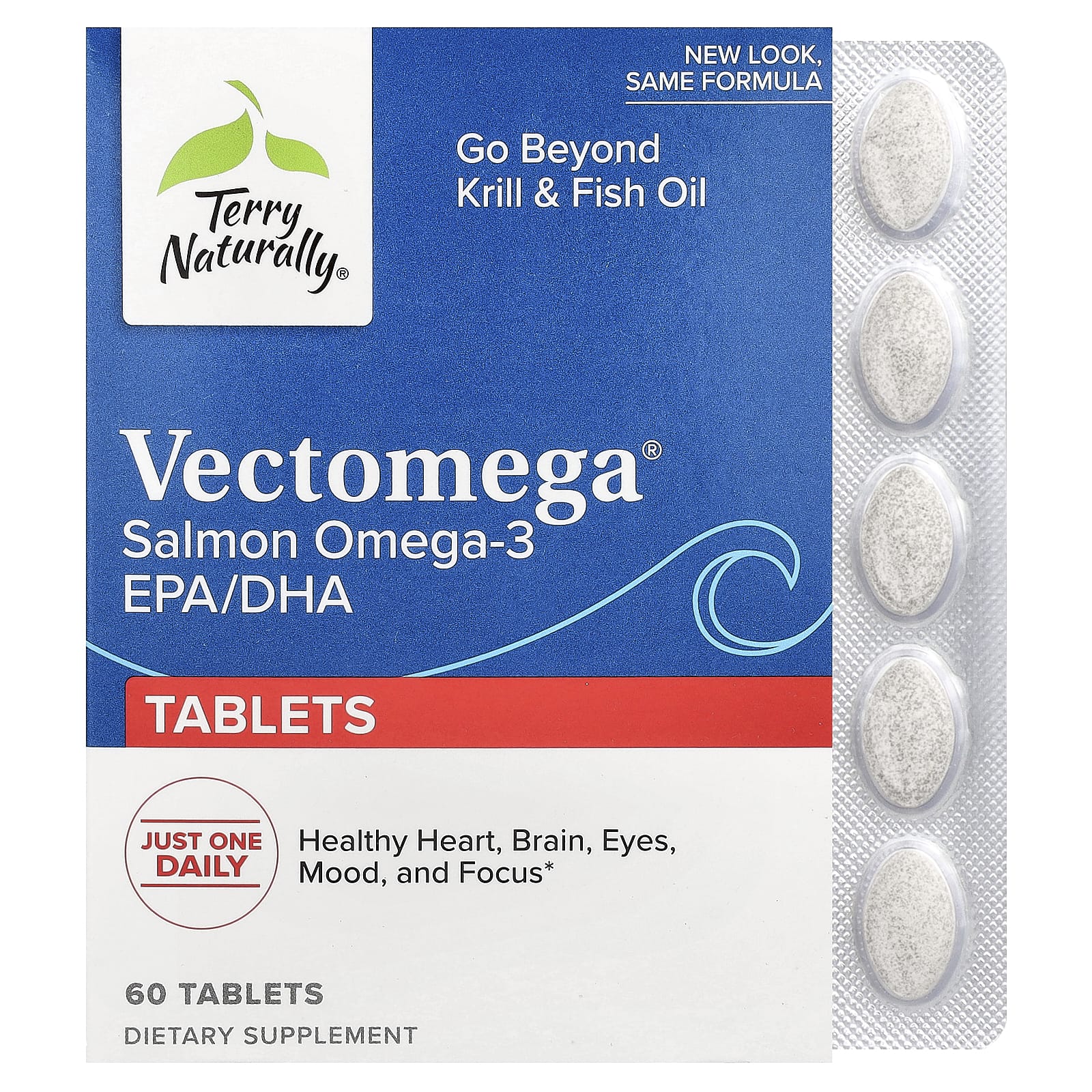 Омега-3 Vectomega Terry Naturally®, 60 таблеток