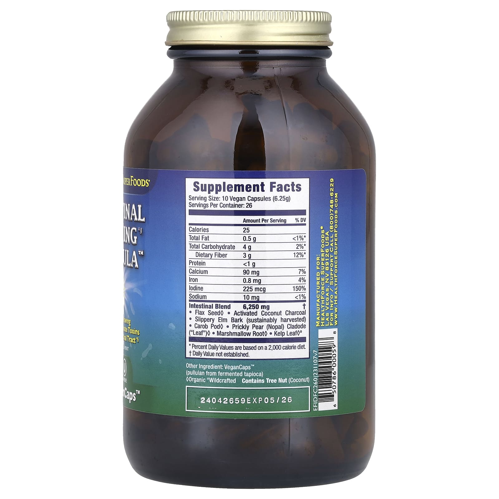 Комплекс HealthForce Superfoods Intestinal Drawing™, оттенок 260 VeganCaps™ — фото 2