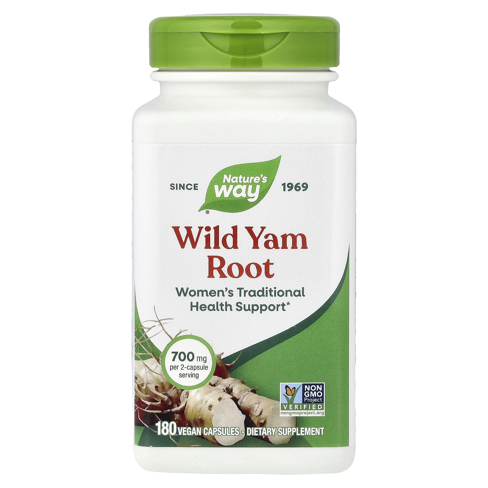 Корень дикого ямса Nature's Way, 350 мг, 180 растительных капсул