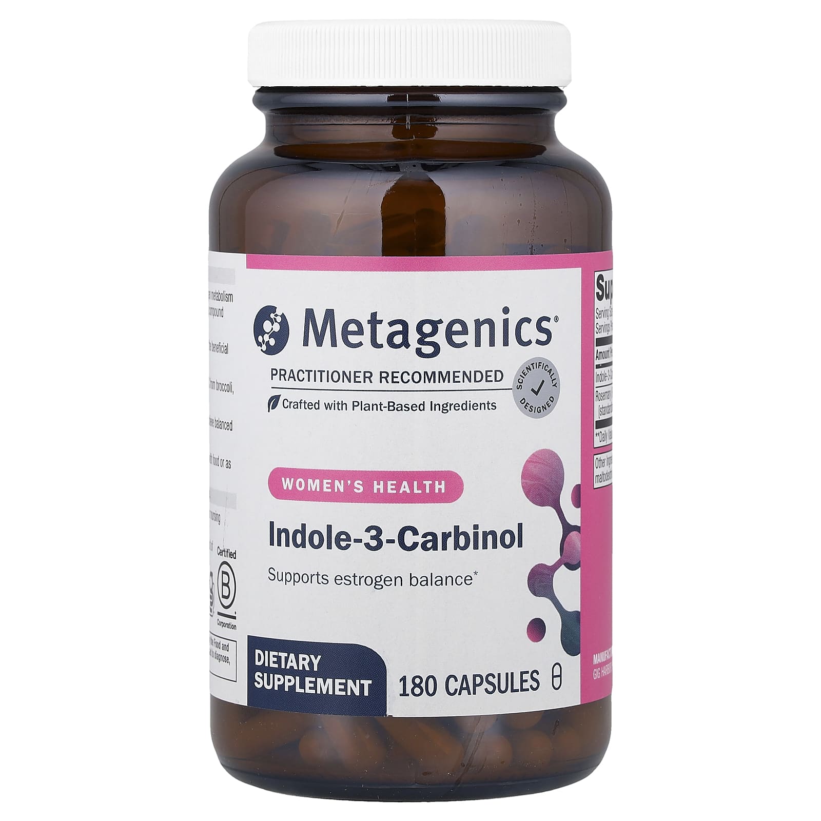 Индол-3-карбинол Metagenics Women's Health Indole-3-Carbinol, 180 капсул