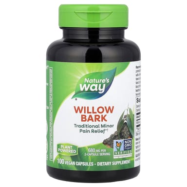 Кора ивы Nature's Way, 340 мг, 100 растительных капсул