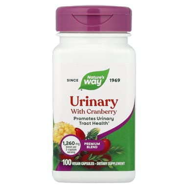 Клюква Nature's Way, вкус Urinary with Cranberry, 100 растительных капсул