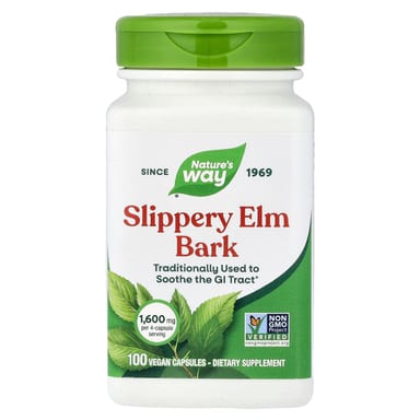 Скользкий вяз Nature's Way, 400 мг, 100 растительных капсул