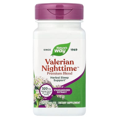 Корень валерианы Nature's Way Nighttime™, 100 таблеток