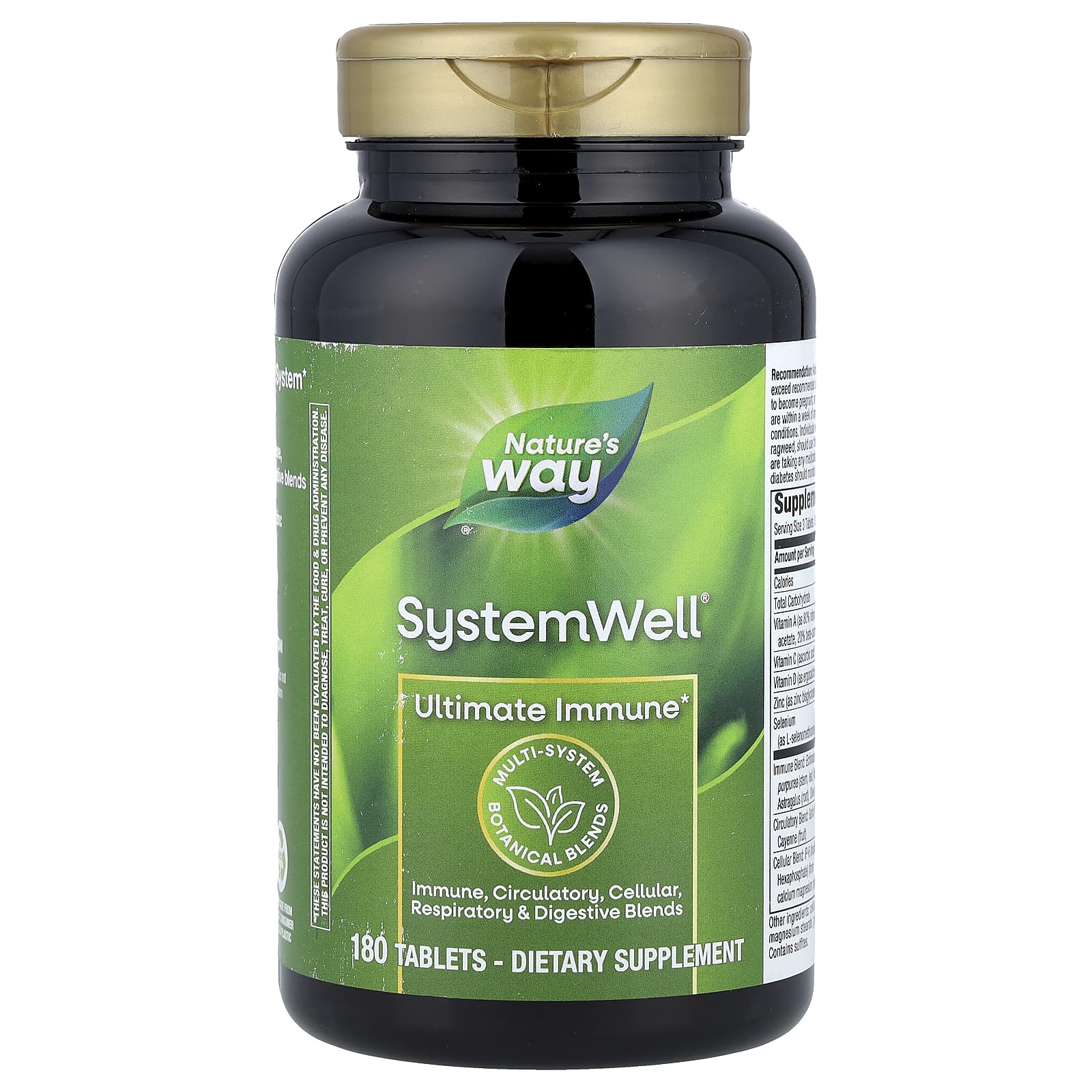 Комплекс для иммунитета Nature's Way System Well® Ultimate Immune, 180 таблеток