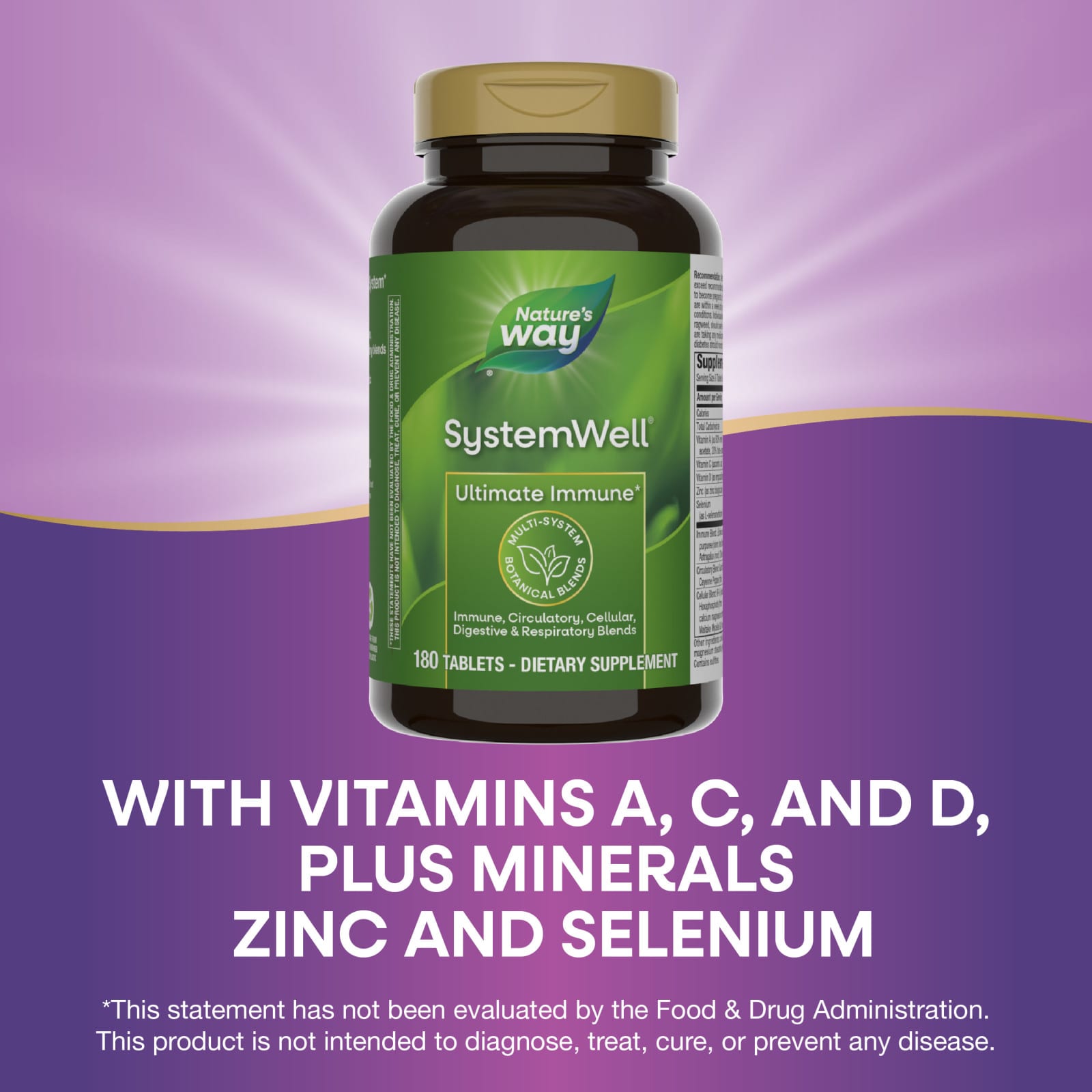 Комплекс для иммунитета Nature's Way System Well® Ultimate Immune, 180 таблеток — фото 5