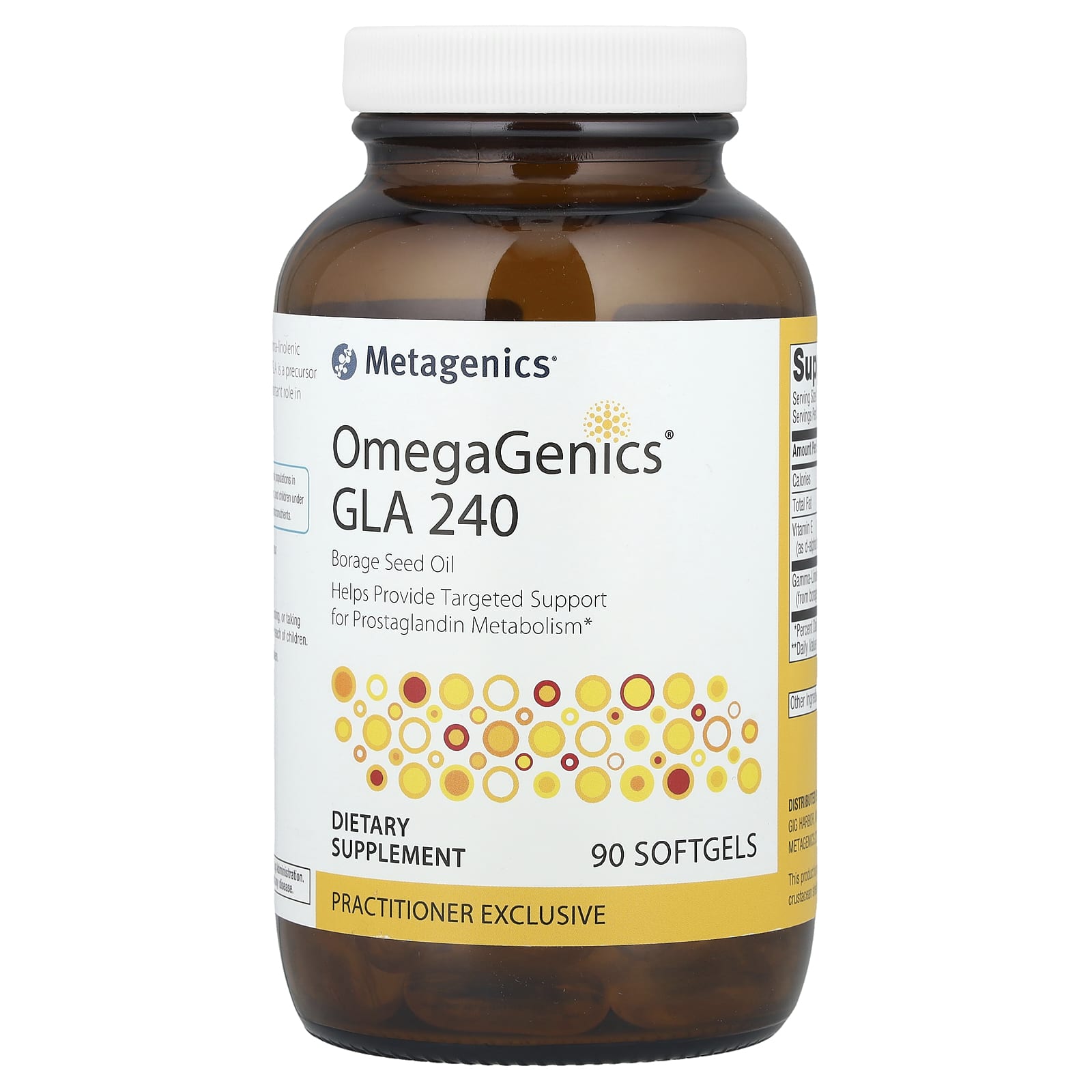 Омега-3 OmegaGenics Metagenics® GLA 240, 90 мягких капсул
